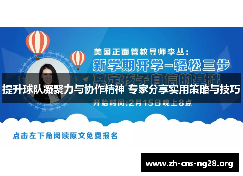 提升球队凝聚力与协作精神 专家分享实用策略与技巧