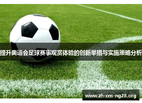 提升奥运会足球赛事观赏体验的创新举措与实施策略分析